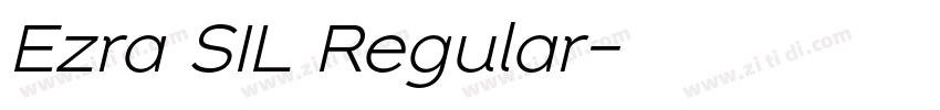 Ezra SIL Regular字体转换